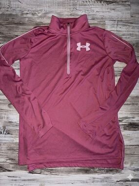 Under Armour Dusty Rose Half-Zip Performance Top